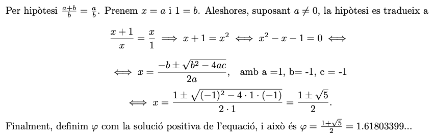 Càlcul de Phi